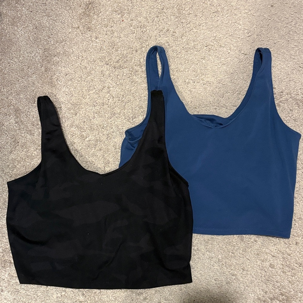 Black and Blue Bra Tops